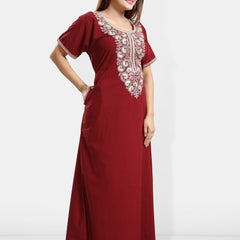 Be You Embroidered Maxi Nightdress