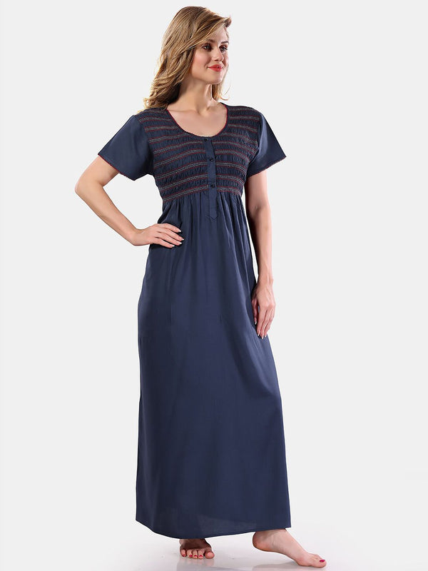 Be You Smocking Maxi Nightdress