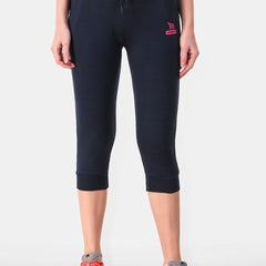Be You Women Solid Three Fourth-Length Gym Tights