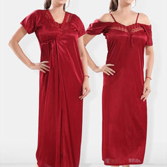 Be You Satin Maxi Nightdress With Robe