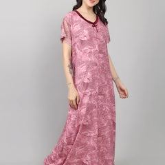 Be You Alpine Geometric Abstract Print Maxi Nightdress