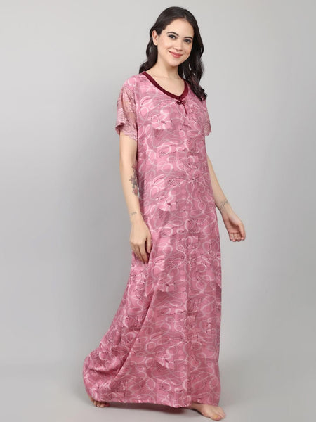 Be You Alpine Geometric Abstract Print Maxi Nightdress