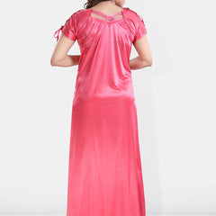 Be You Printed Pack Of 2 Satin Maxi Nightdress
