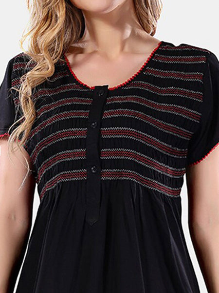 Be You Round Neck Maxi Nightdress