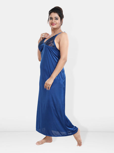 Be You Maxi Satin Wrap Nightdress With Robe