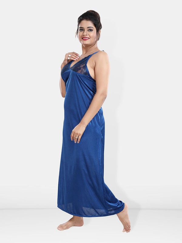 Be You Maxi Satin Wrap Nightdress With Robe