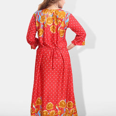 Be You Floral Printed Satin Maxi Nightdress