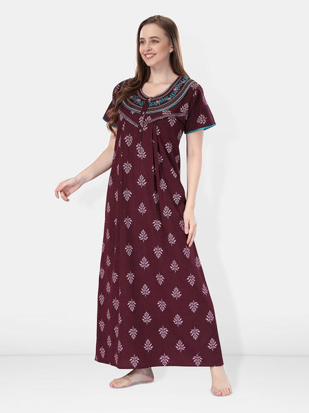 Be You Floral Printed Maxi Nightdress