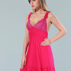Be You Pink & Red Net Baby Doll