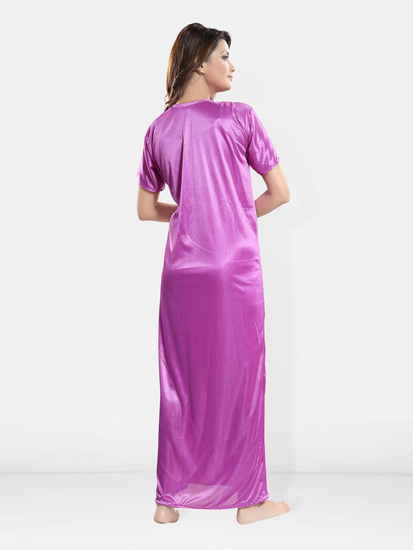 Be You Shoulder Straps Satin Nightdress & Robe