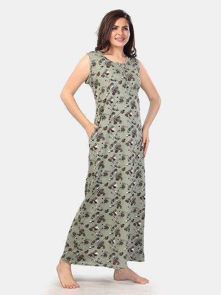 Be You Floral Printed Maxi Nightdress