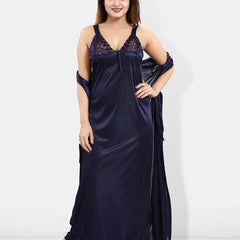 Be You 6 Piece Satin Maxi Nightdress