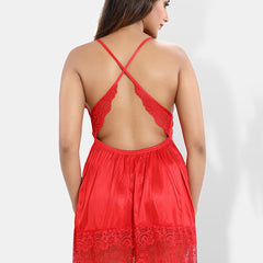 Be You Self Design Shoulder Straps Satin Baby Doll