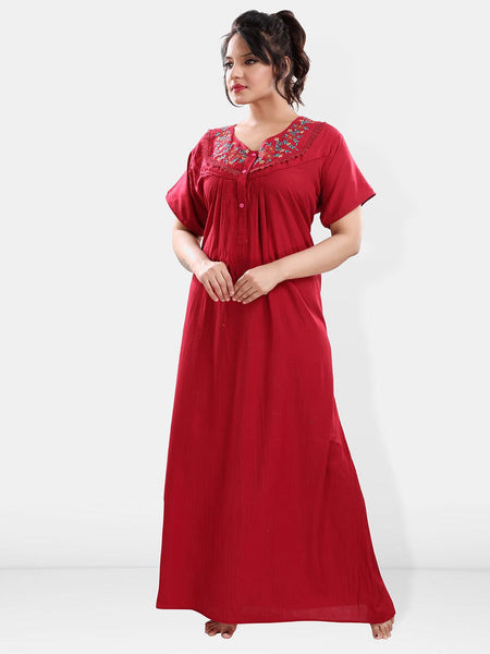 Be You V Neck Maxi Nightdress