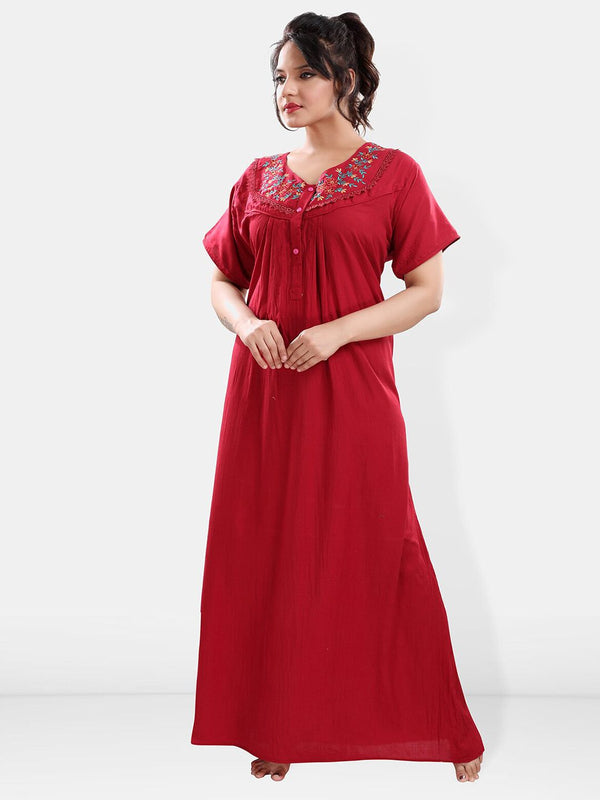 Be You V Neck Maxi Nightdress