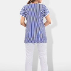 Be You Striped Satin Night Suit