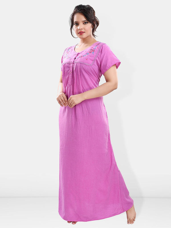Be You Round Neck Maxi Nightdress