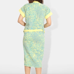 Be You Women Printed Cotton Anti-bacterial Super Soft Bath Robe With Belt