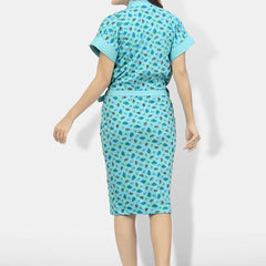 Be You Women Printed Cotton Anti-bacterial Super Soft Bath Robe With Belt