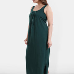 Be You Sleeveless Cotton Maxi Nightdress