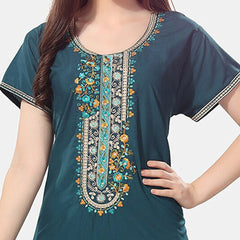 Be You Embroidered Maxi Nightdress