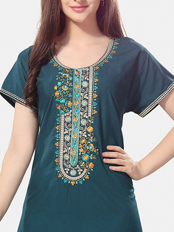 Be You Embroidered Maxi Nightdress
