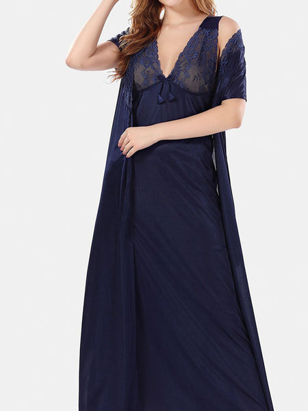 Be You Satin Maxi Nightdress With Robe