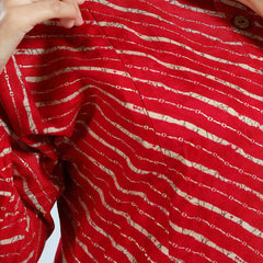 Be You Leheriya Printed Round Neck Kurta