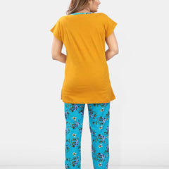Be You Floral Printed Maternity Night Suit
