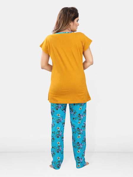 Be You Floral Printed Maternity Night Suit