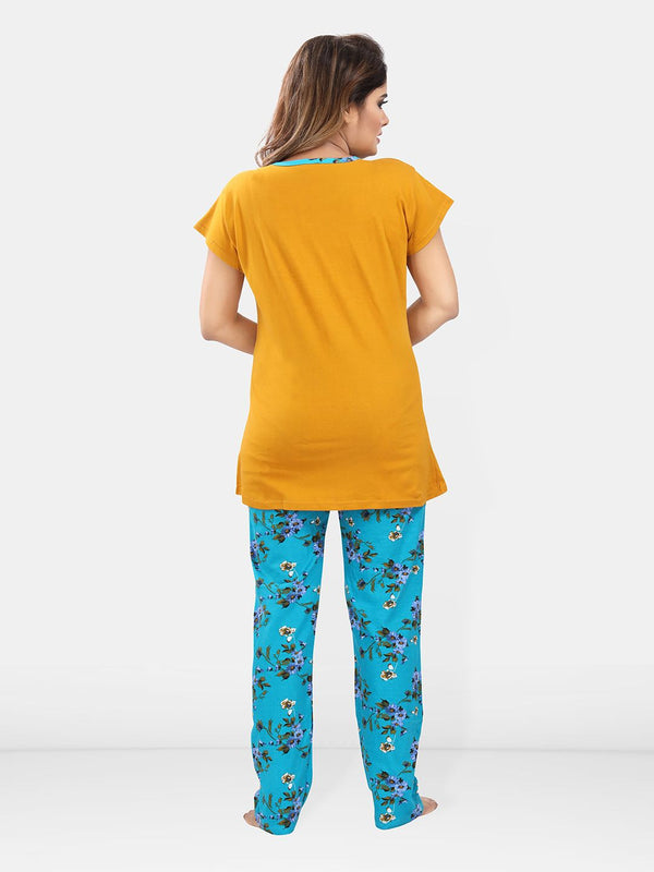 Be You Floral Printed Maternity Night Suit