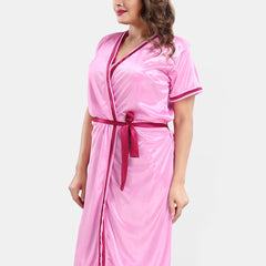 Be You Satin Wrap Nightdress With Robe