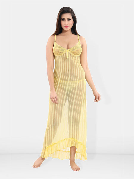 Be You Self Design Net Baby Doll With Brief