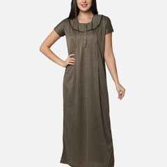 Be You Striped Maternity & Feeding Maxi Nightdress