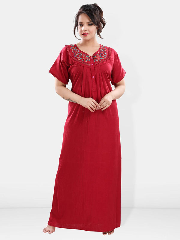 Be You V Neck Maxi Nightdress