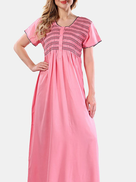 Be You Smocking Maxi Nightdress