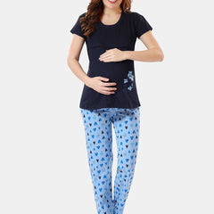 Be You Printed Maternity Night Suit