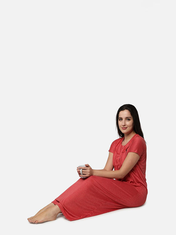 Be You Striped Maternity Maxi Nightdress