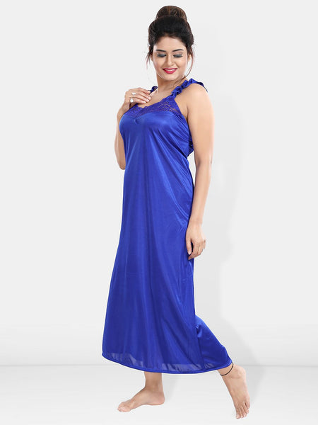 Be You Maxi Satin Wrap Nightdress With Robe