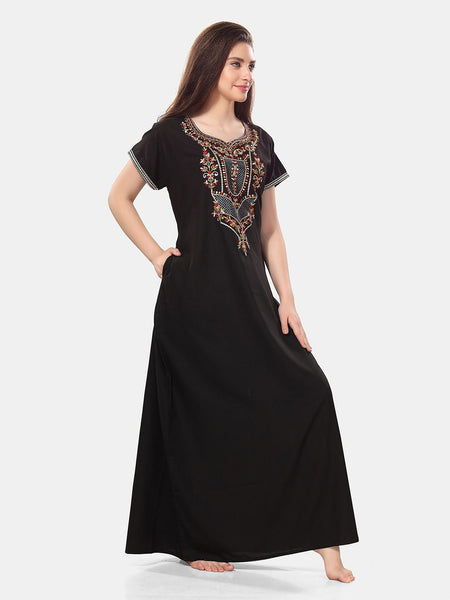 Be You Embroidered Maxi Nightdress