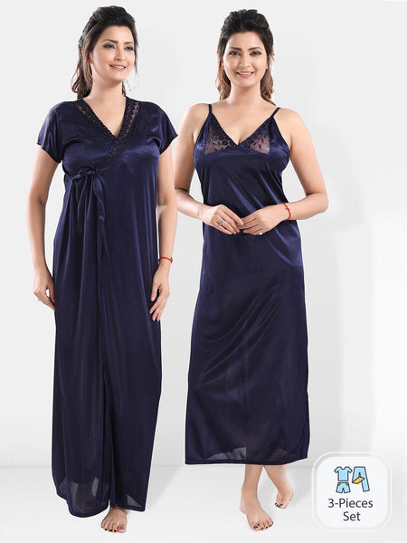 Be You Satin Maxi Nightdress With Robe