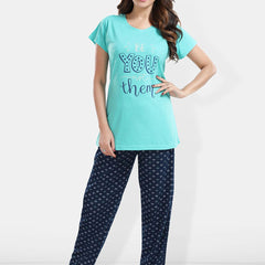 Be You Printed T-shirt With Pyjamas