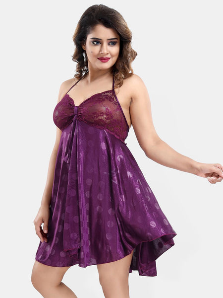 Be You Satin Wrap Nightdress With Robe