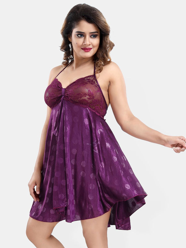 Be You Satin Wrap Nightdress With Robe
