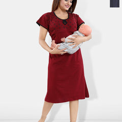 Be You Printed Maternity Nightdress
