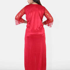 Be You Women Satin Maxi Nightdress