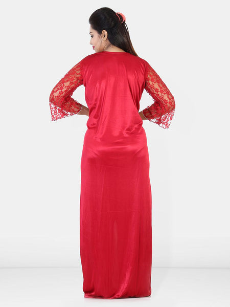 Be You Women Satin Maxi Nightdress