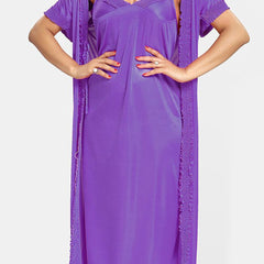 Be You Pack Of 4 Satin Maxi Nightdress With Robe
