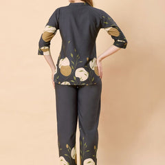 Be You Printed Top With Trousers Co-Ords