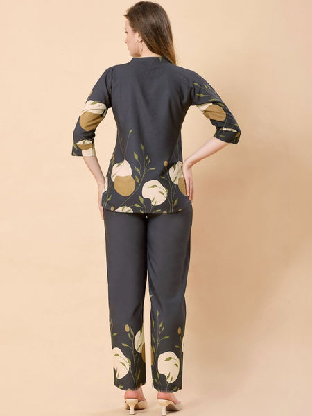 Be You Printed Top With Trousers Co-Ords